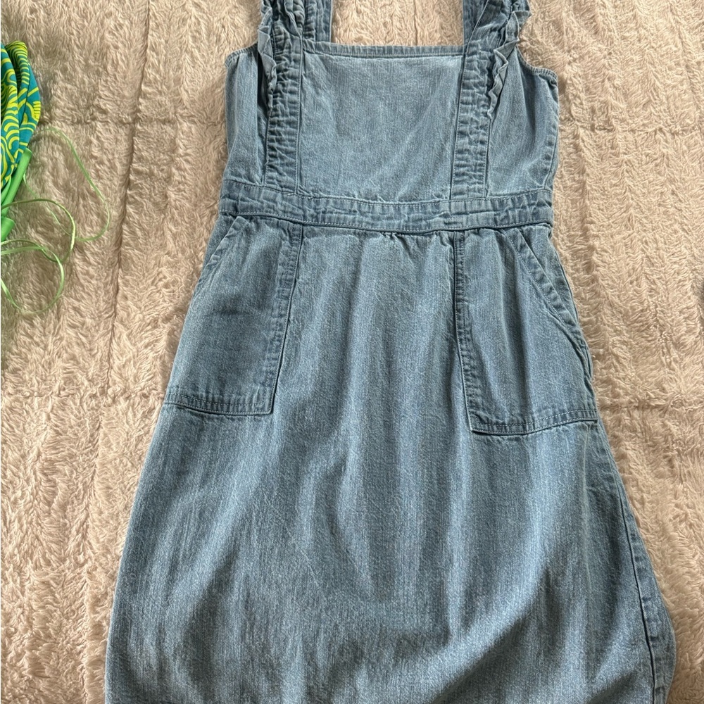 Denim mini dress